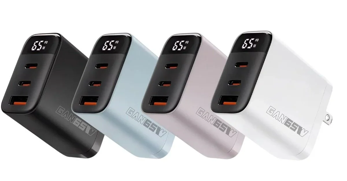 65W GaN 氮化鎵三孔 PD快速充電器